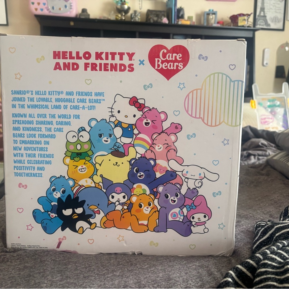 Pink and White Stuffed Animal Set with Hello Kitty - Picture 3 of 3